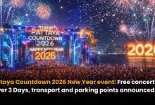 Pattaya Countdown 2026 New Year event: Free concerts over 3 Days, transport and parking points announced | Thaiger