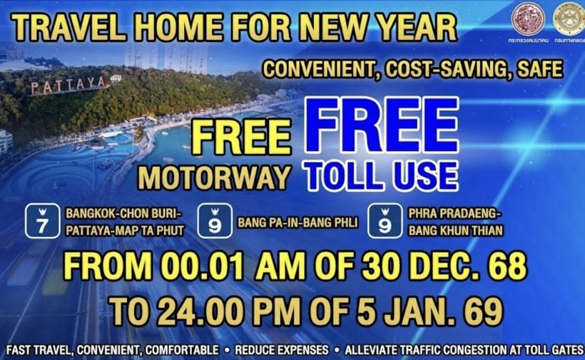 M6 jammed for kilometers as crowds rush back to Bangkok Before New Year | News by Thaiger