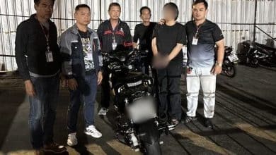 Motorcycle theft suspect arrested within one hour after CCTV tracking | Thaiger