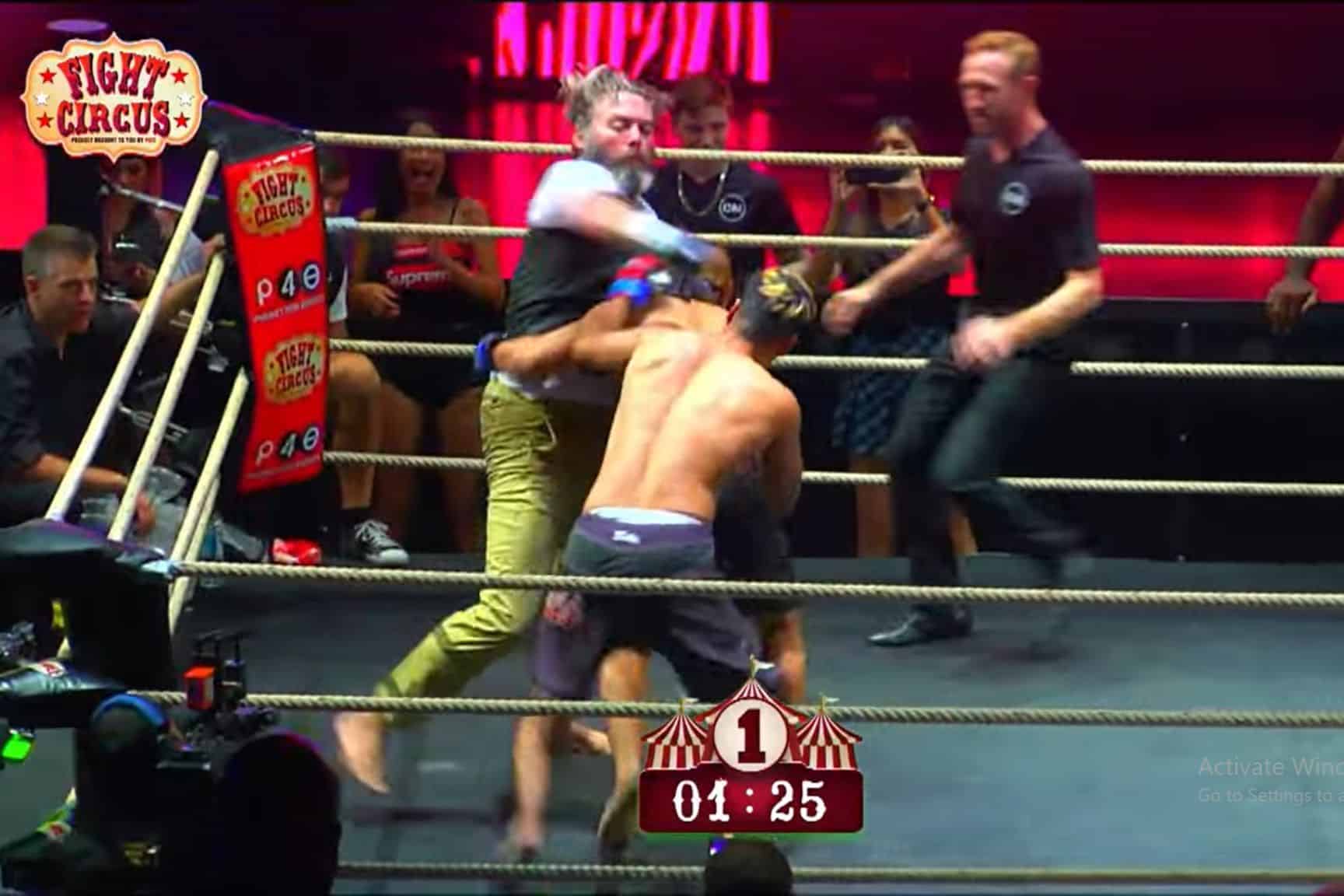 Fight Circus combines combat sports with entertainment, featuring unique and chaotic fight formats.