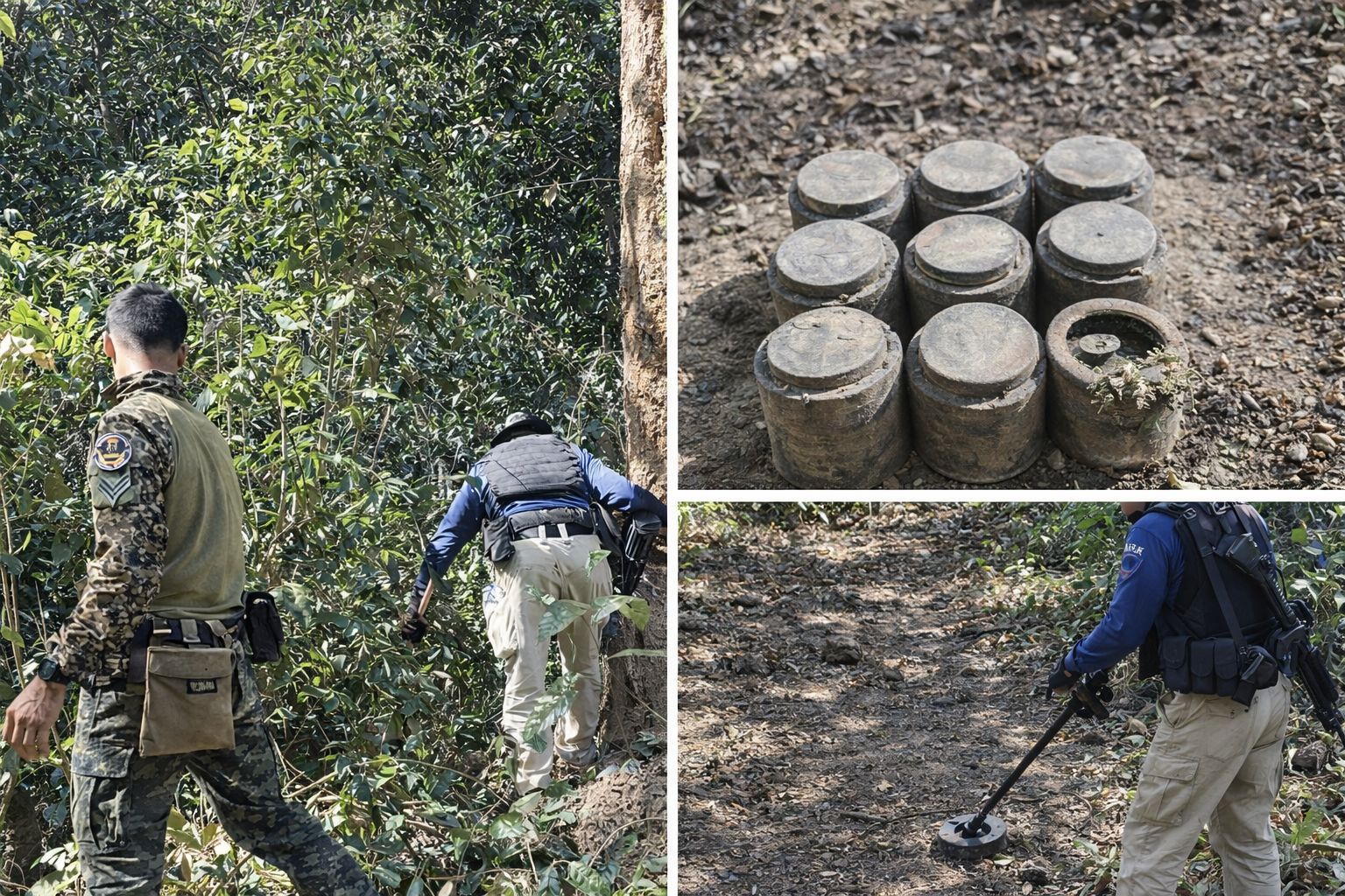 Nine landmines found during border clearance in Surin | Thaiger