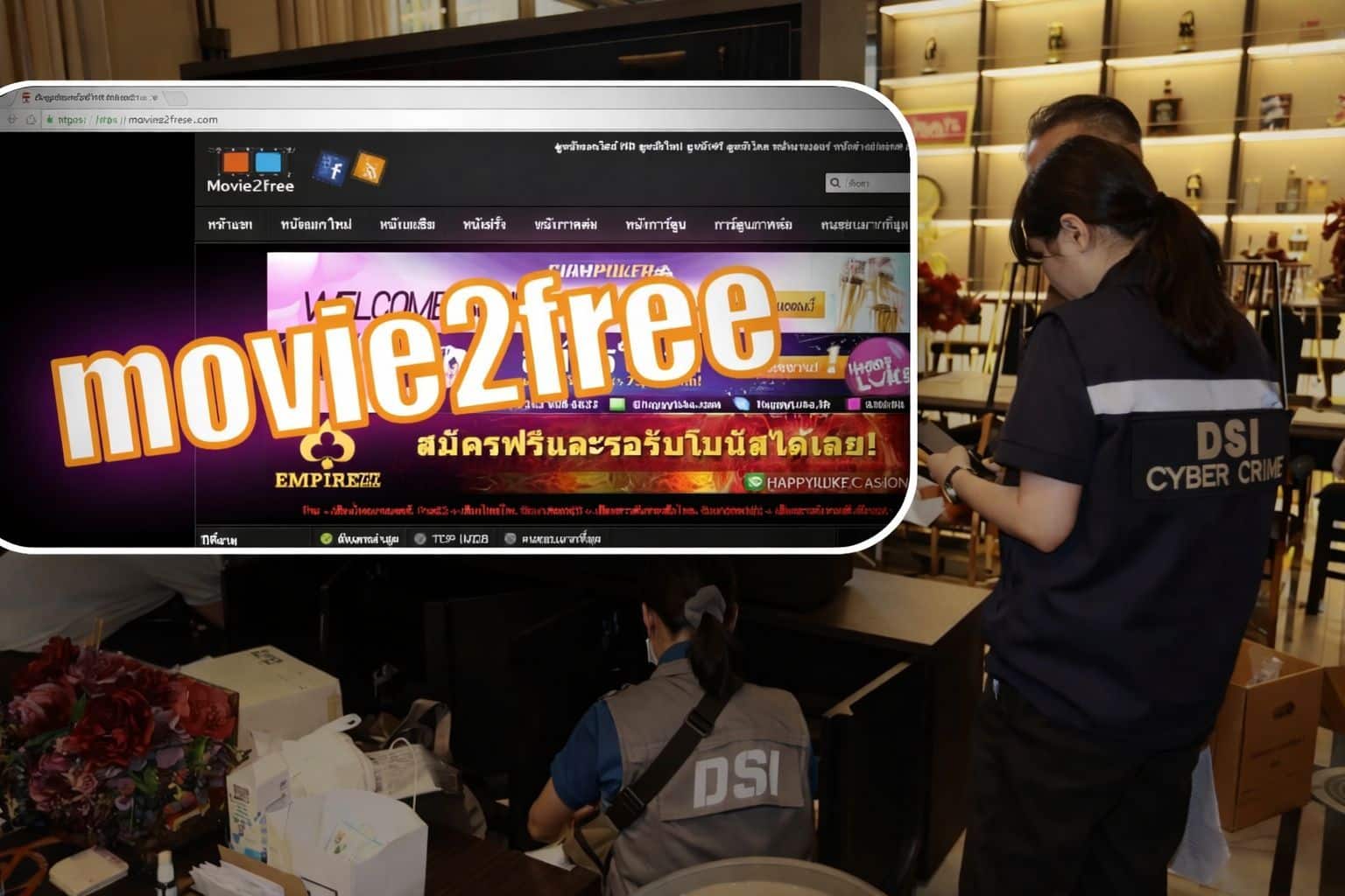 Authorities shut down movie2free streaming network after nationwide raids | Thaiger