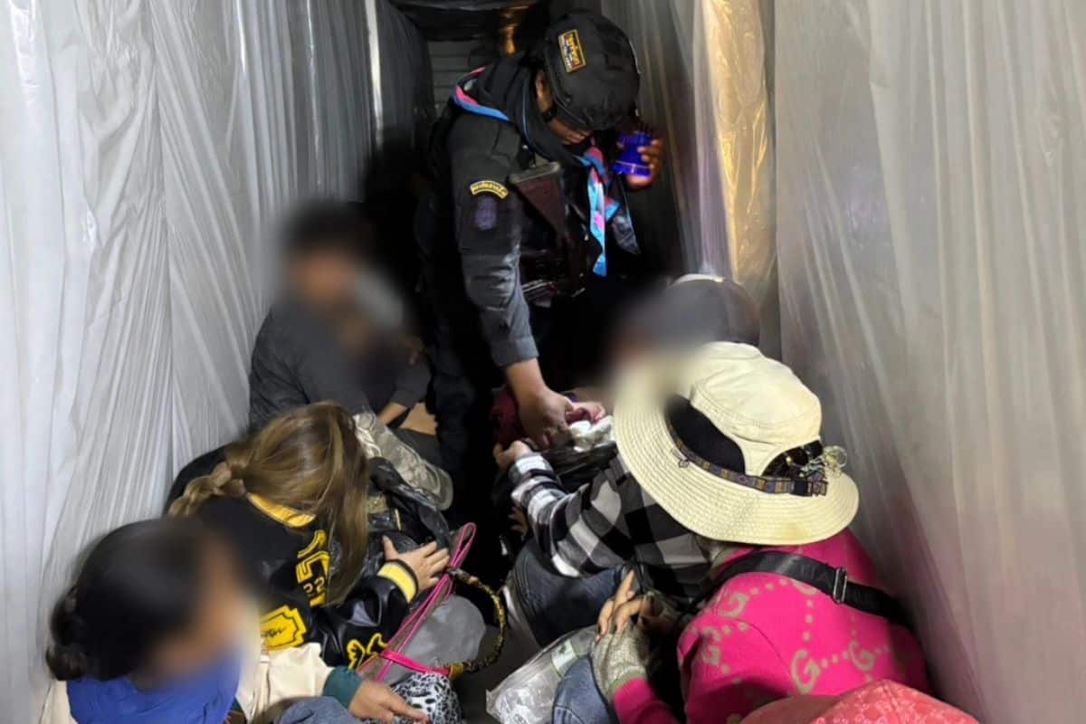 Thai forces intercept 37 Cambodian migrants hidden in truck | Thaiger
