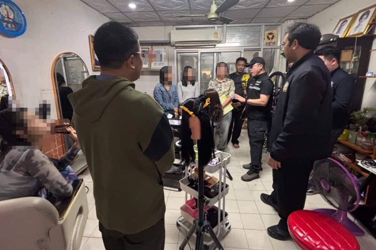 Nonthaburi police arrest Myanmar woman for teaching hairdressing | Thaiger