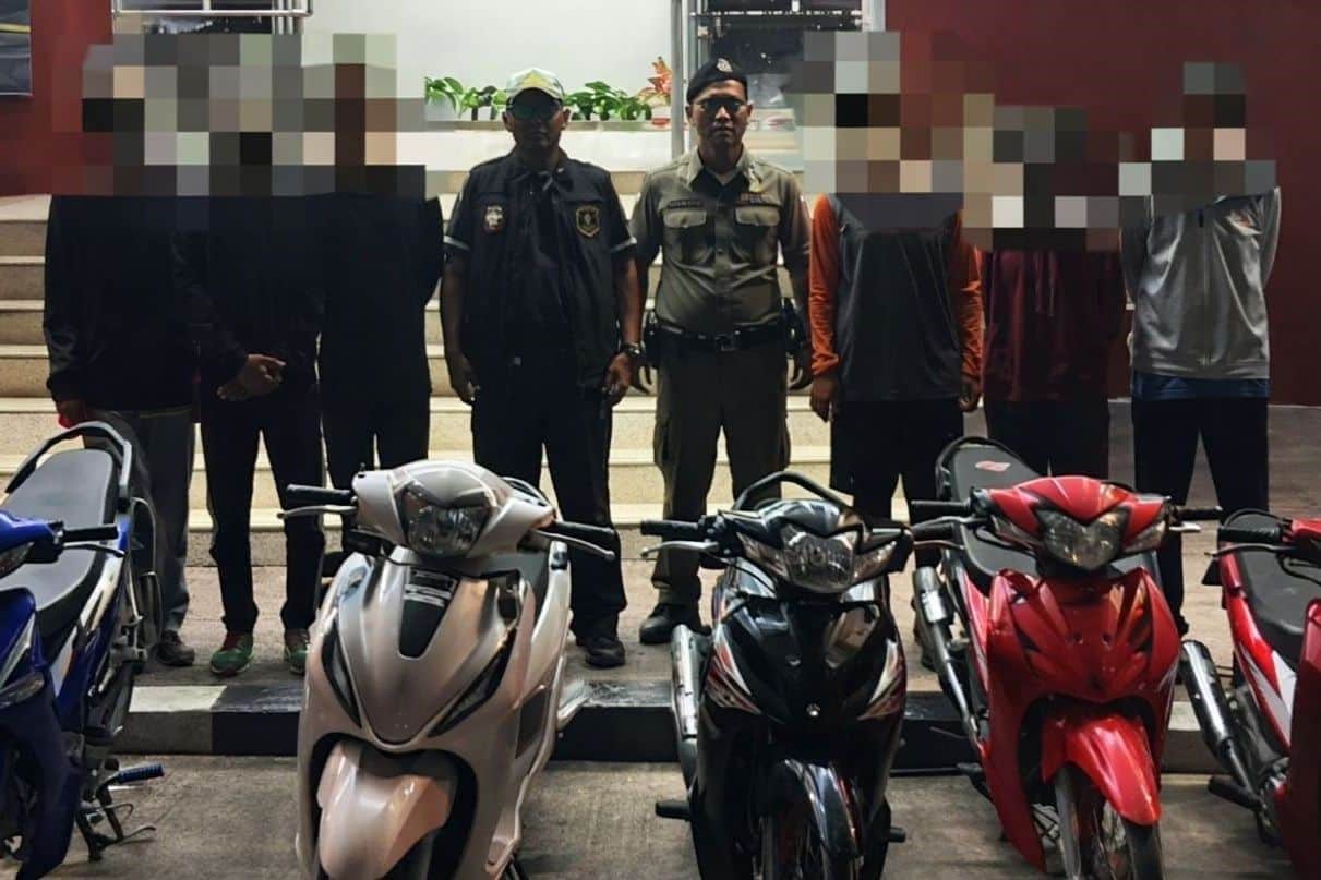 Police conducting a crackdown, emphasizing public safety concerns.