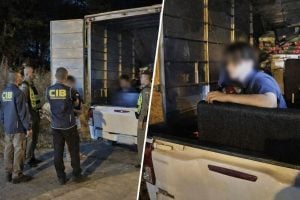 Young man with three arrest warrants arrested while hiding in closed-box pickup at highway checkpoint | Thaiger