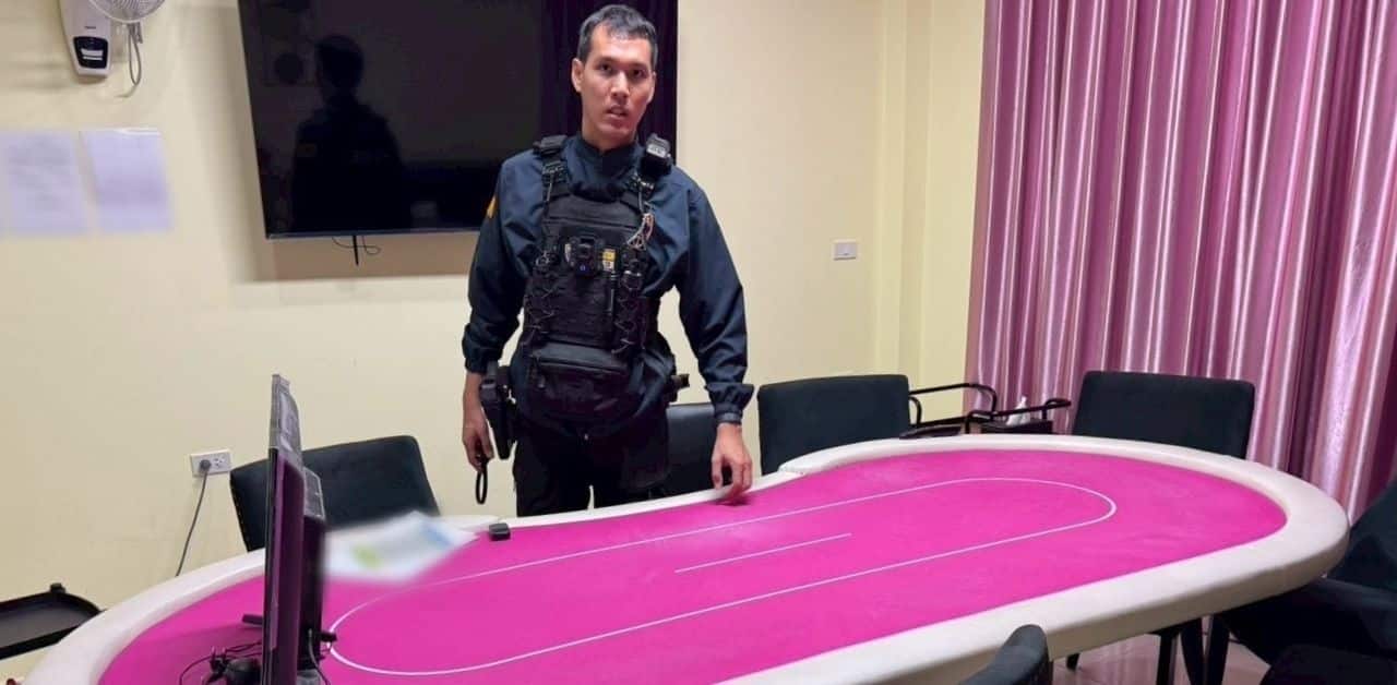 Foreigners arrested in Chon Buri gambling crackdown