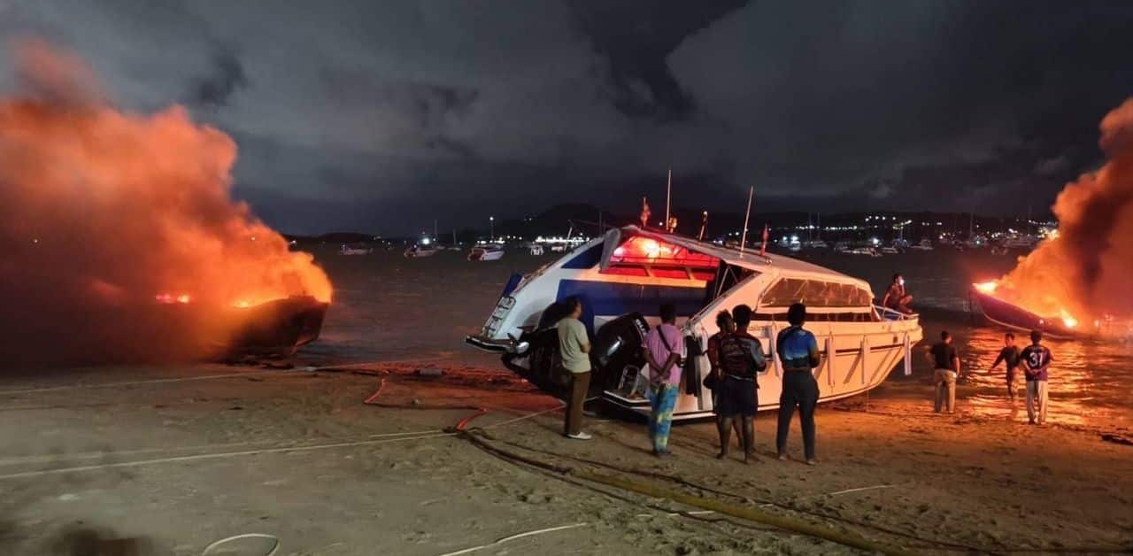 Locals suspect arson in speedboat fire in Phuket