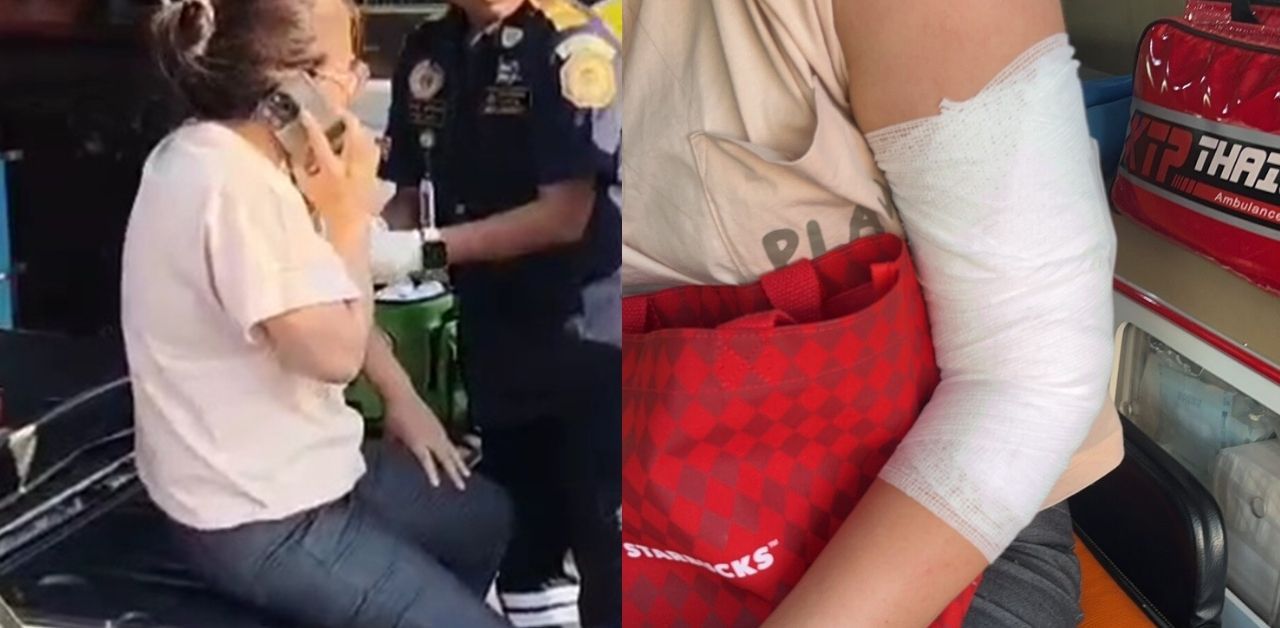 Innocent Thai woman injured in shooting on Bangkok road