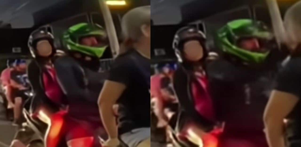 Foreign and Thai riders clash on road