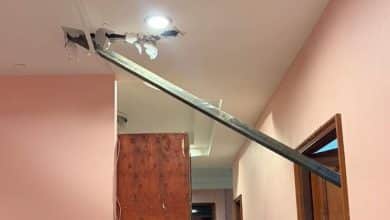 Steel bar dropped from condo crane pierces through Phuket home | Thaiger