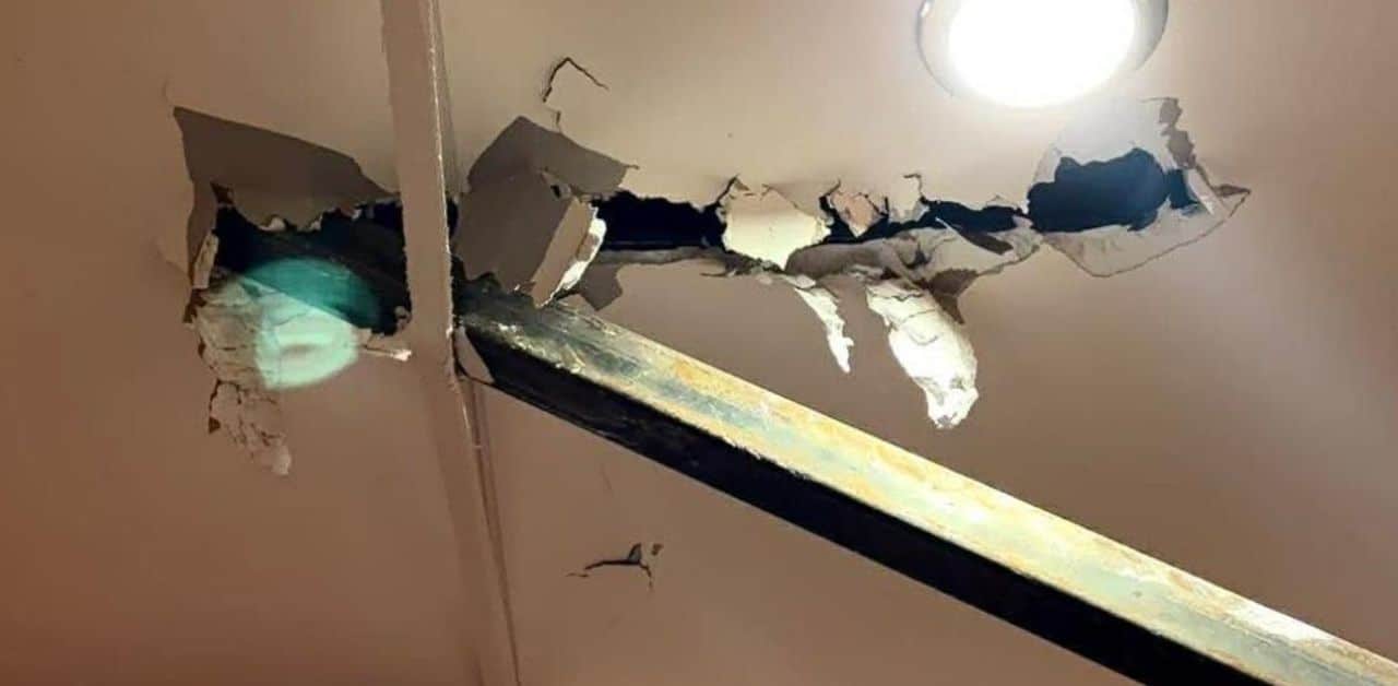 Steel bar dropped from condo crane pierces through Phuket home