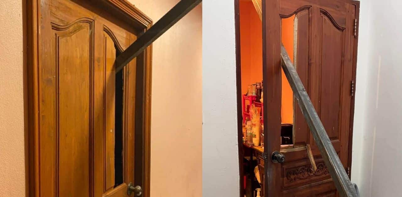 Phuket home damaged by dropped steel bar from condo construction crane