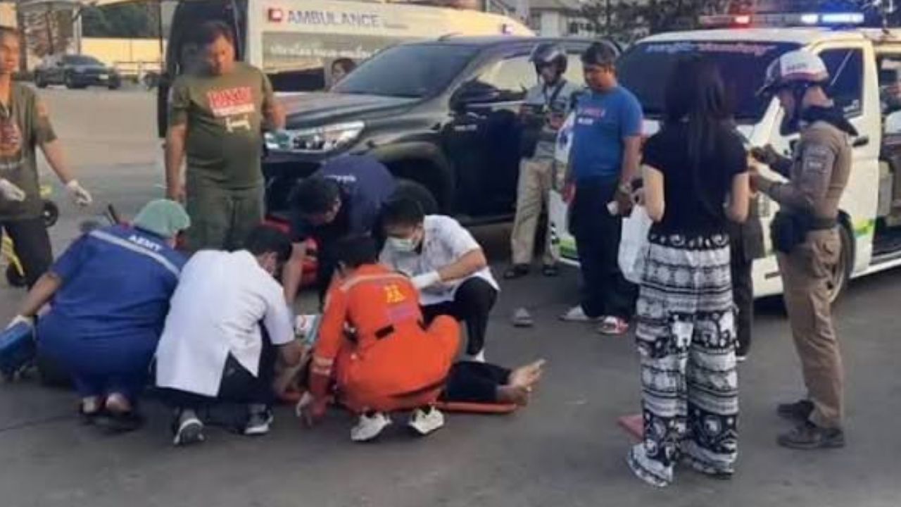 Thai singer's father injured in car accident in Nonthaburi