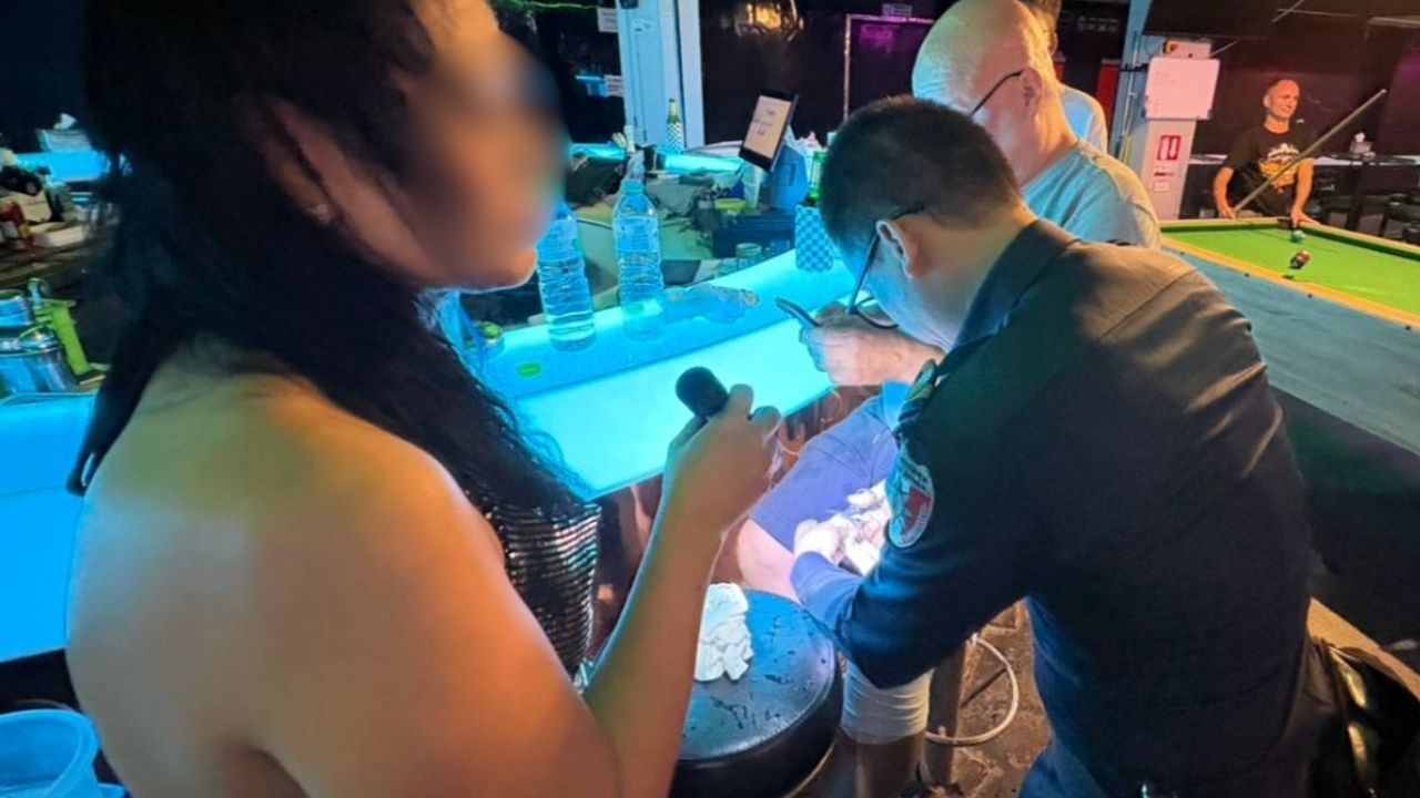 Power bank explosion Pattaya walking street