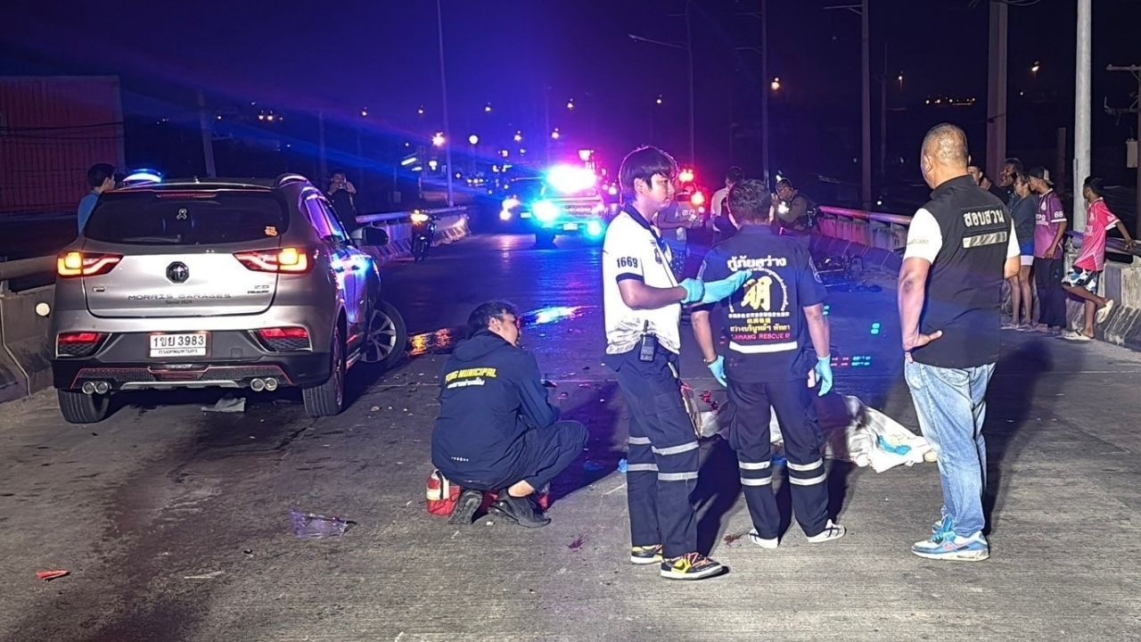 head-on collision kills American motorcyclist in Pattaya