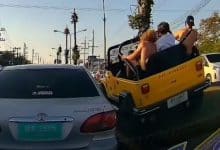 British man arrested for traffic island stunt, indecency, and Yaba use | Thaiger