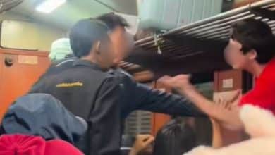Foreign man assaults train officers sparking retaliation from Thai passengers | Thaiger