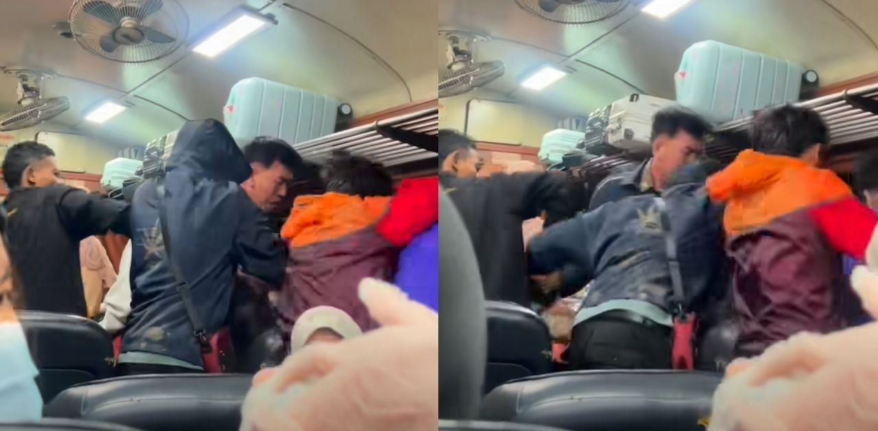 Thai men attacked foreigner for assaulting train officers