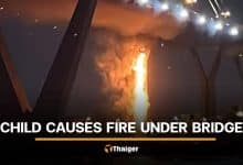 Child set off firecrackers under bridge, causing 1 million baht in damage | Thaiger