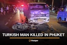 Turkish motorcyclist killed in crash with two vans in Phuket | Thaiger