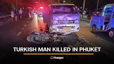 Turkish motorcyclist killed in crash with two vans in Phuket | Thaiger