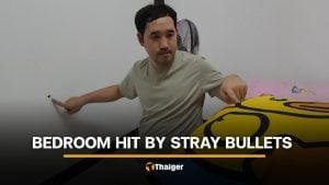 Thai man escapes death after stray bullets hit pillow while sleeping | Thaiger