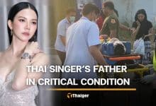 Thai singer breaks down on stage after father critically injured in car accident | Thaiger