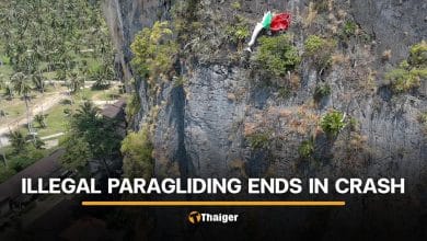 Illegal paragliding leaves British tourist injured on Krabi cliff | Thaiger