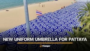 Pattaya rolls out colour-coded beach umbrellas to boost seaside views | Thaiger