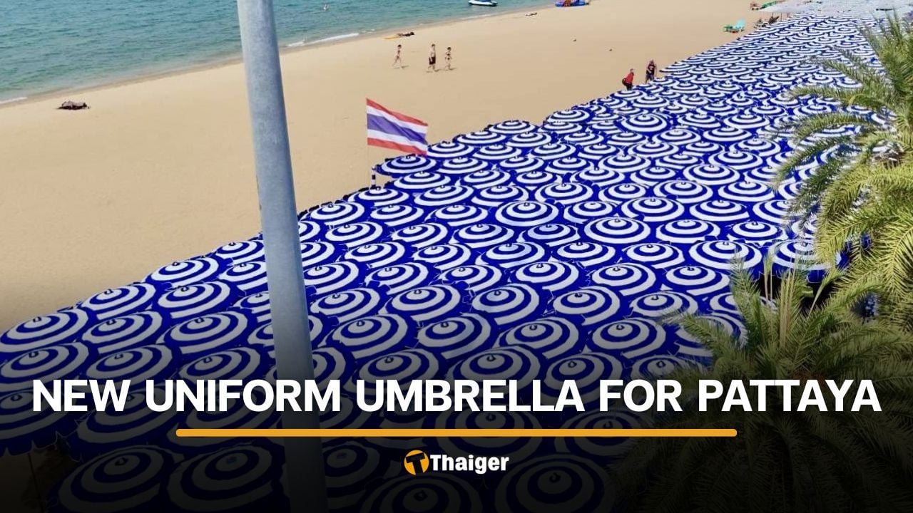 Pattaya rolls out colour-coded beach umbrellas to boost seaside views | Thaiger
