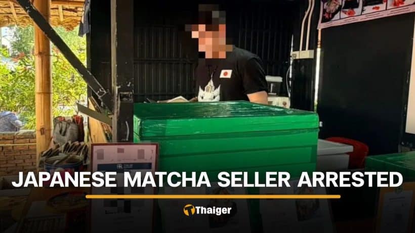 Japanese man arrested after viral reviews on his illegal matcha stall | Thaiger