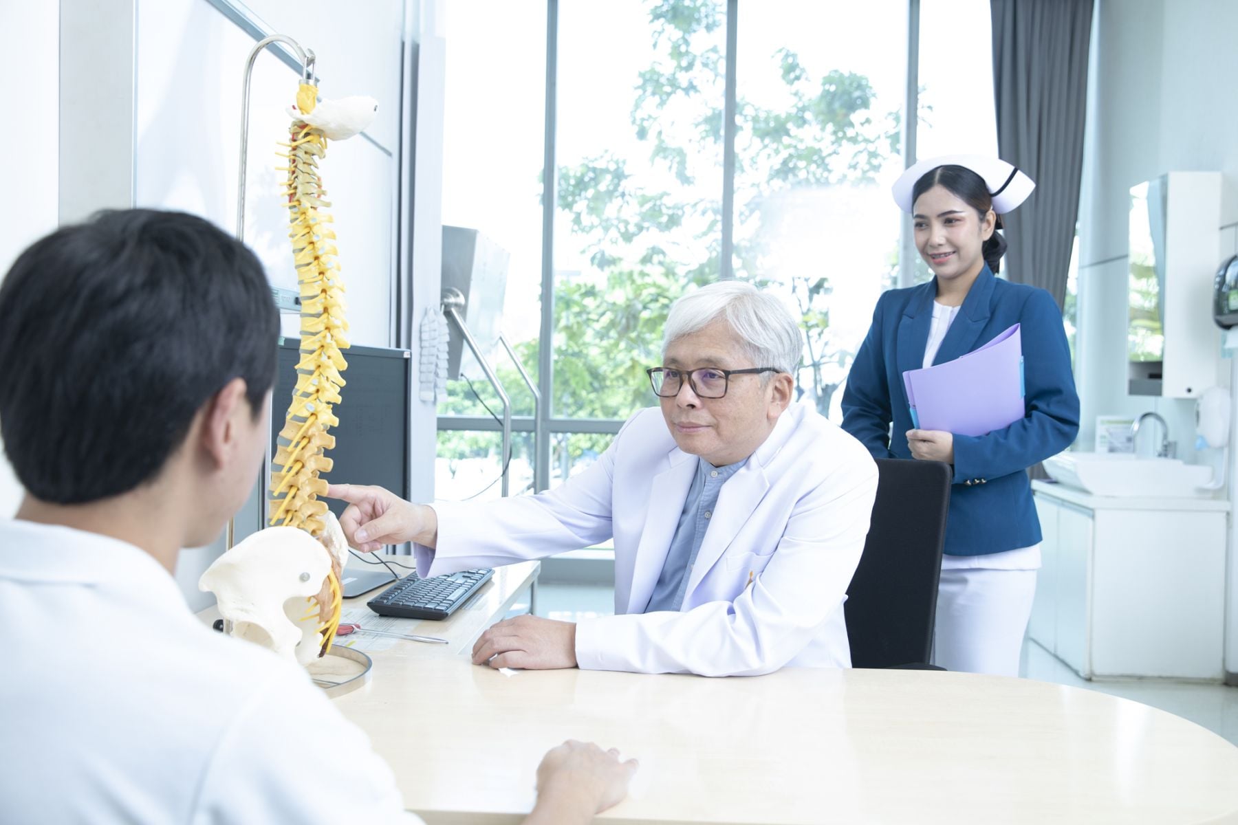 An orthopaedic consultation at Siriraj Piyamaharajkarun Hospital in Bangkok, Thailand