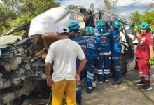 Van carrying passenger crashes after tire blowout, one killed and eight injured | Thaiger