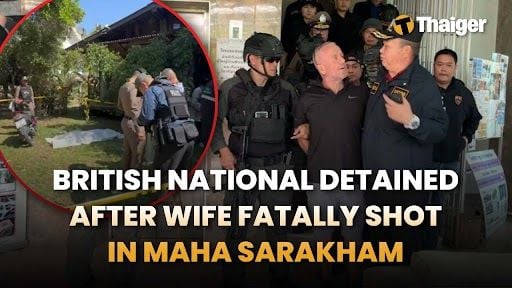 Thailand News | British National detained after wife fatally shot in Maha Sarakham, Pregnant woman rescues cat from Python in Nakhon Nayok backyard | Thaiger