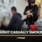 Udon Thani man casually smokes meth outside police commander’s house | Thaiger