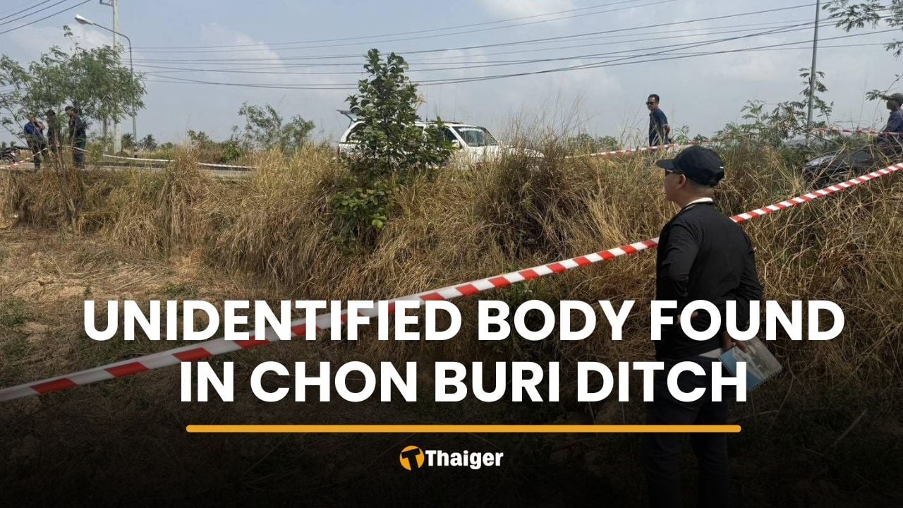 Unidentified body wearing underwear found in ditch in Chon Buri | Thaiger
