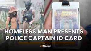 Bangkok police stunned after homeless man presents police ID | Thaiger
