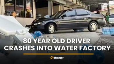 Elderly driver smashes into Trat factory, blames gear failure | Thaiger