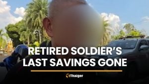 Retired soldier left with 30 baht after wife tricked by loan scam | Thaiger