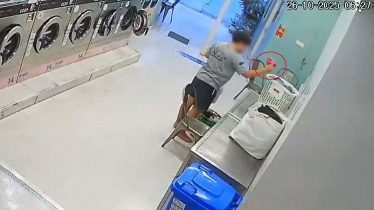 Police arrest suspect in underwear theft case at Pak Khlong Rangsit station