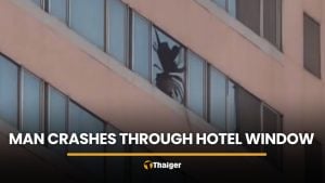 Man seriously injured after crashing through Udon Thani hotel window | Thaiger