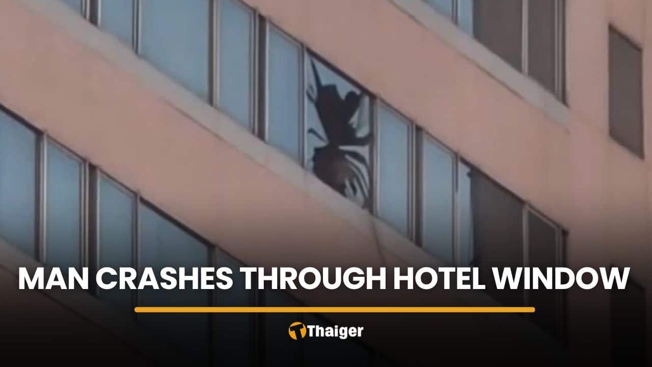 Man seriously injured after crashing through Udon Thani hotel window | Thaiger