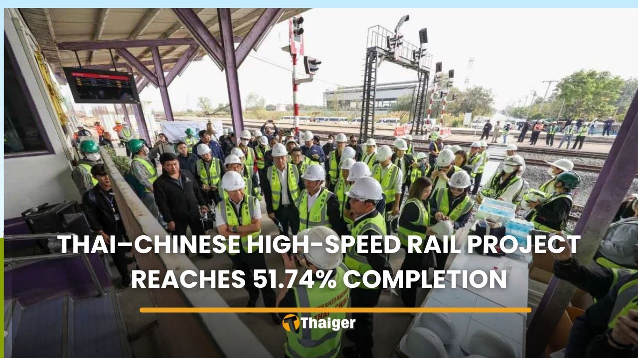Thai–Chinese high-speed rail project reaches 51.74% completion