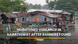 Heightened vigilance in Narathiwat after anti-government banners found | Thaiger