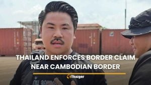 Thailand enforces border claim with containers near Cambodian border | Thaiger