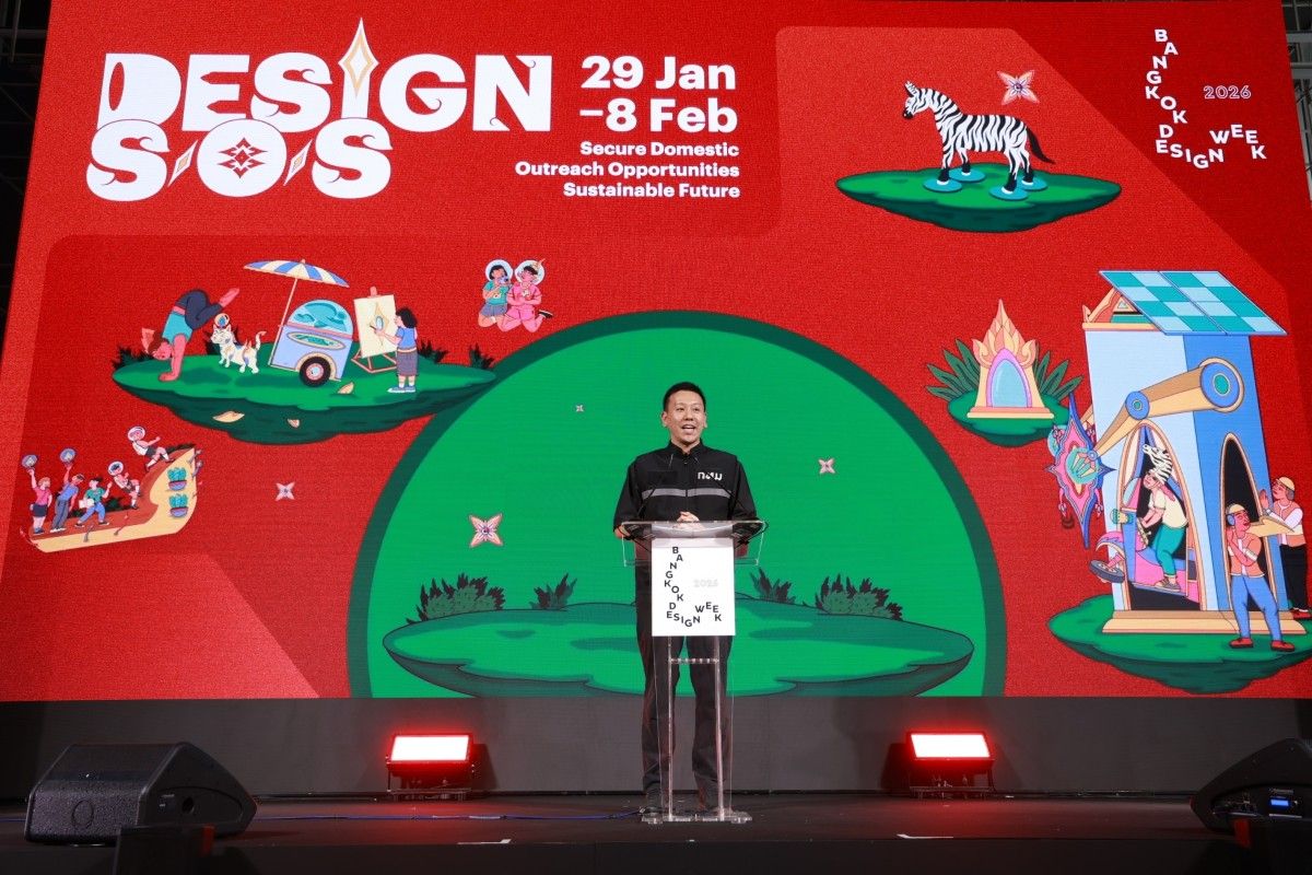 Sanon Wangsrangboon, Deputy Governor of Bangkok, speaks at Bangkok Design Week 2026
