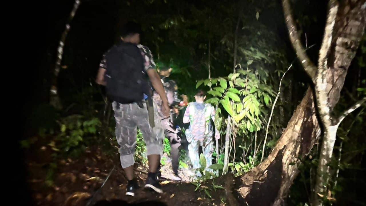 Foreigners rescued from forest