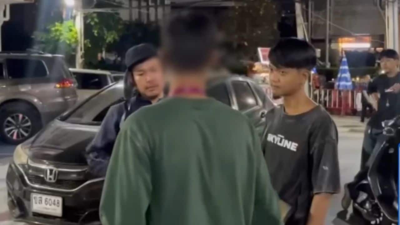 Thai food delivery rider attacked over road dispute