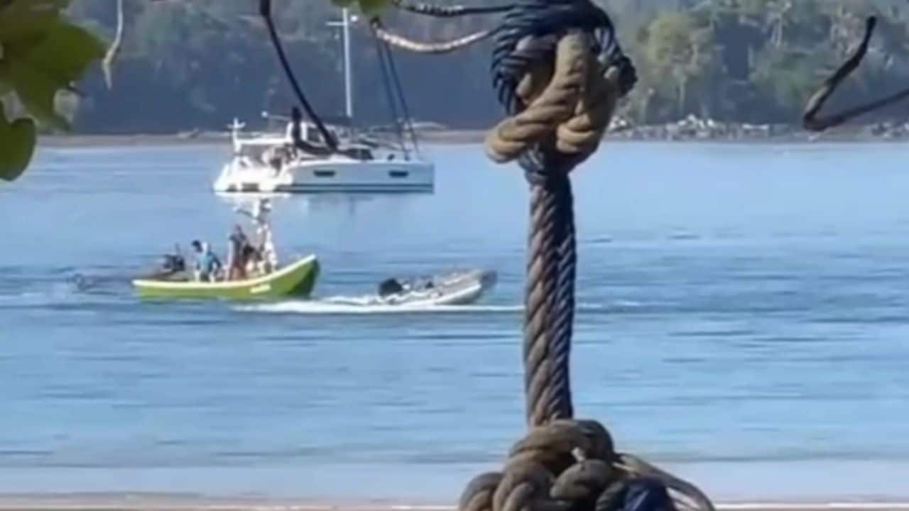 Foreigner rescued from spinning boat off Phuket beach